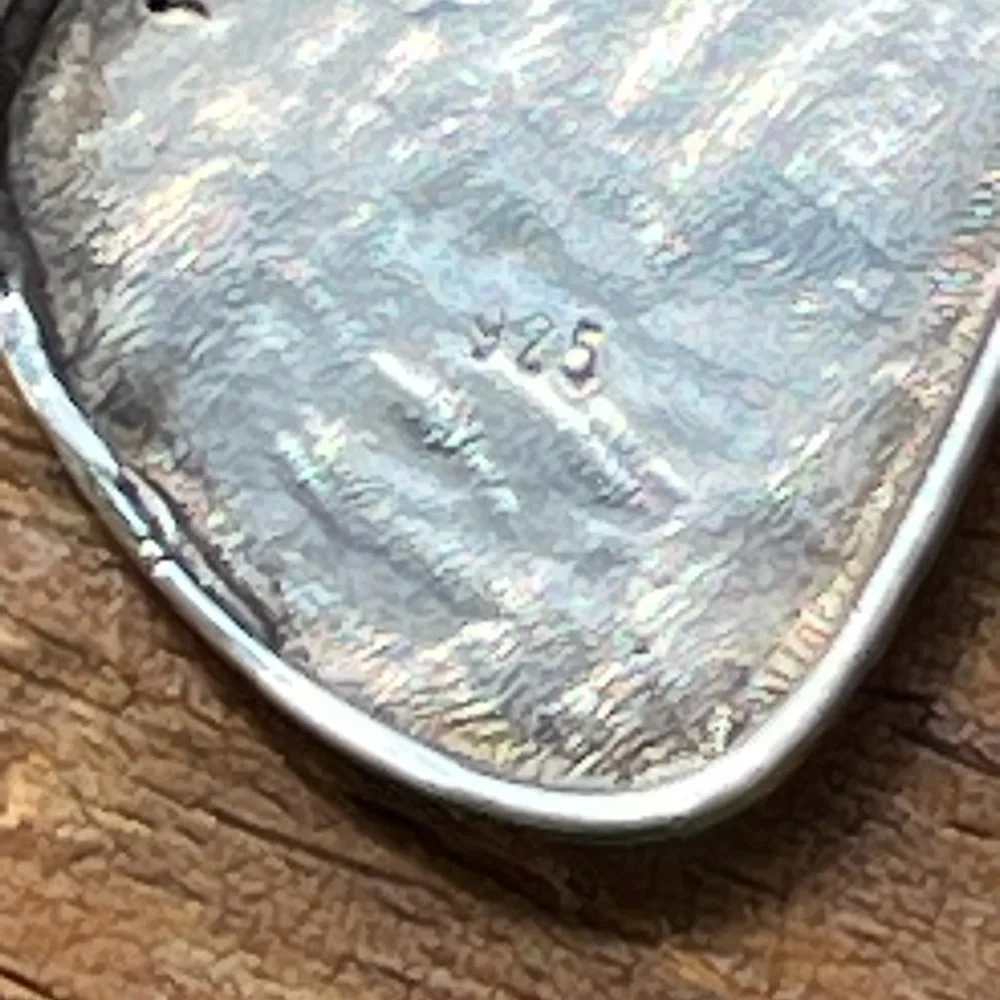 Vintage 925 sterling silver earrings dangle - Picture 6 of 7